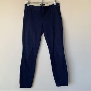 J.Crew Minnie Skinny Pant Trousers Navy Blue Business Casual Size 0 Tall